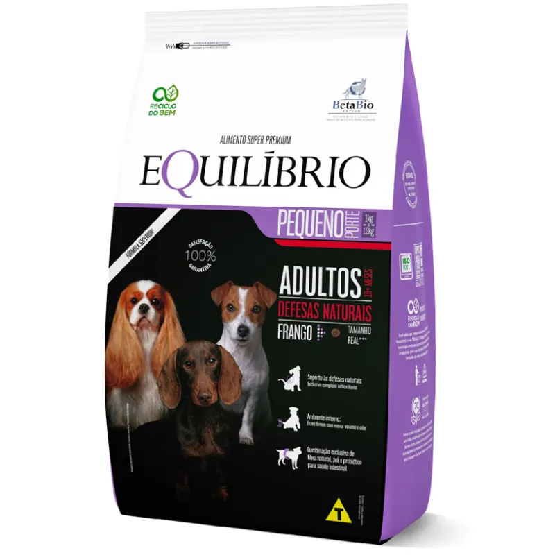 Ração Equilíbrio para Cães Adultos de Pequeno Porte Sabor Frango