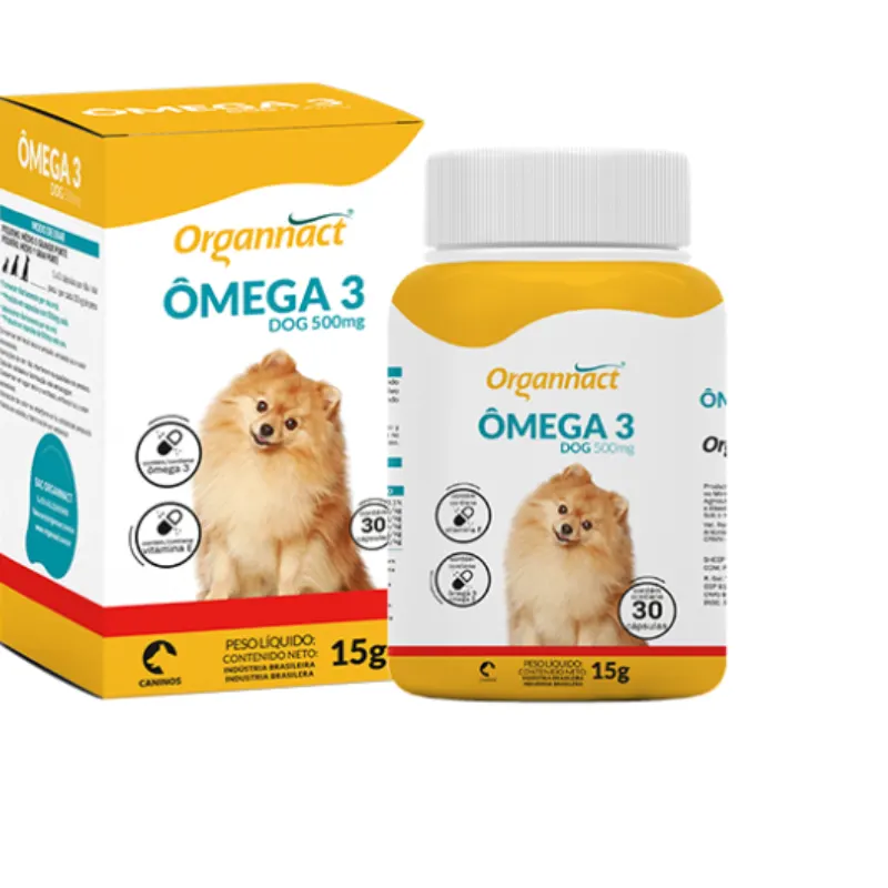 Suplemento Vitamínico Organnact Omega 3 Dog 500mg