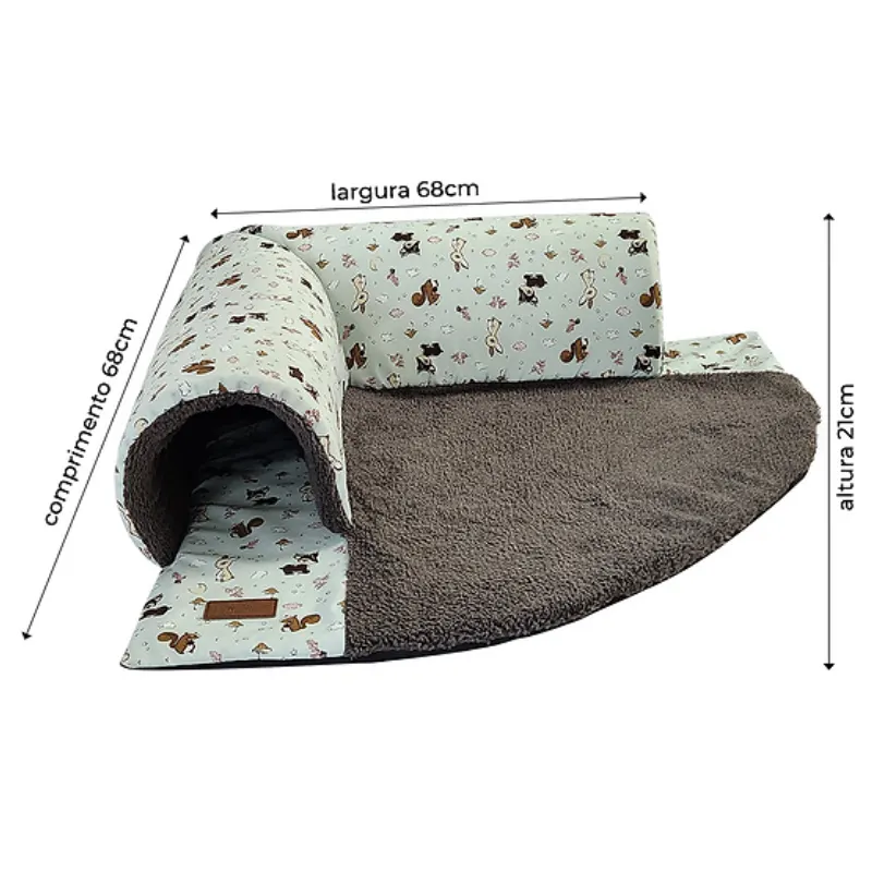 Tunel Kitty Cat Cinza Fabrica Pet