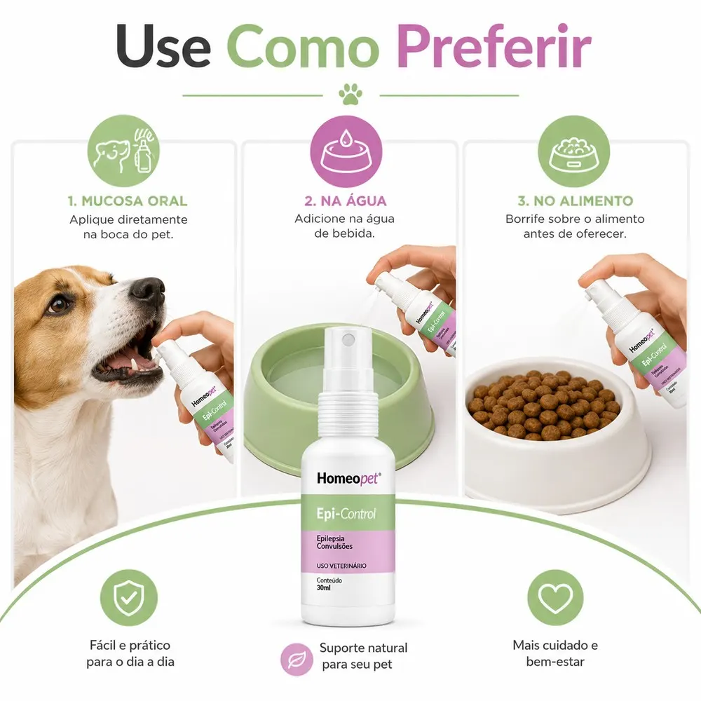 Spray Homeopático Epi Control Homeo Pet para Cães e Gatos - 30ml