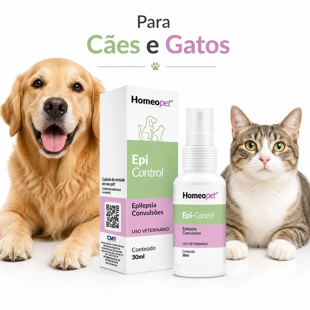 Spray Homeopático Epi Control Homeo Pet para Cães e Gatos - 30ml