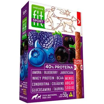 Stick FIT SPORT Spin Pet - 50g - Amora + Blueberry + Jabuticaba
