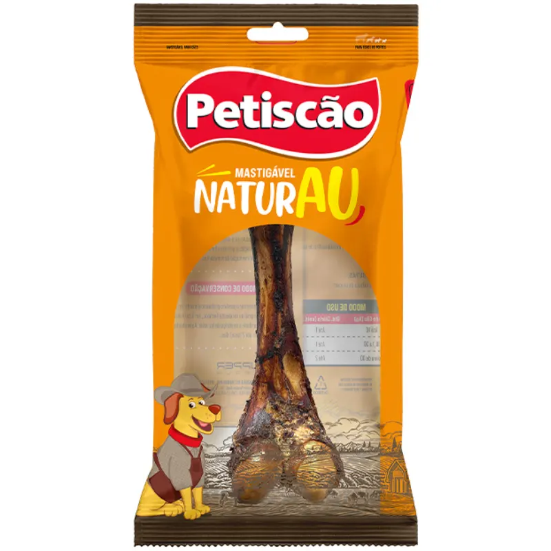 Osso Petiscão para Cães Fêmur Completo - 1 Unidade
