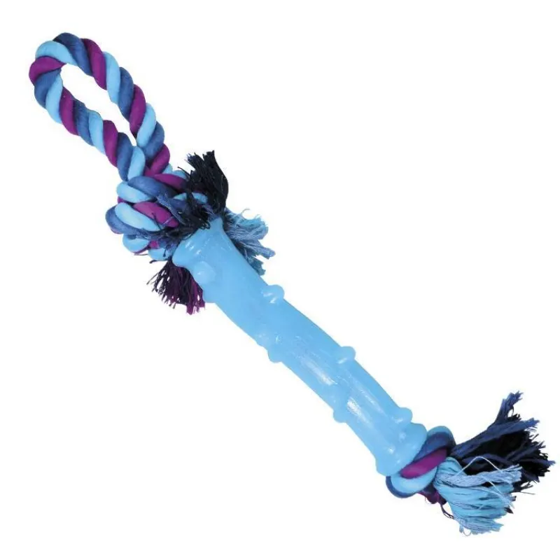 Mordedor Jambo Corda Rubber Blue Dental Alça Bone Resist
