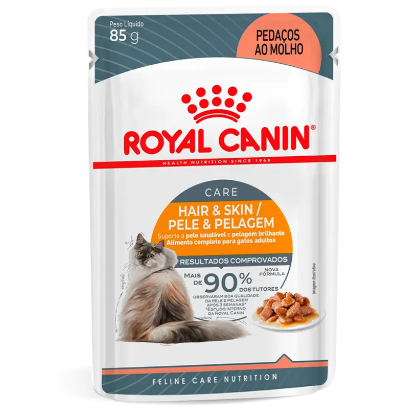 Ração Úmida Royal Canin Hair Skin para Gatos 85 g