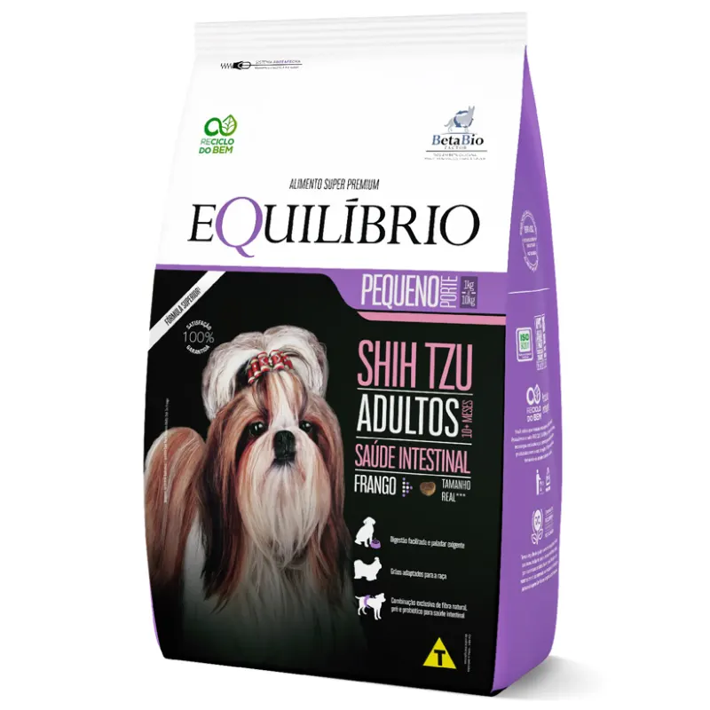 Ração Equilíbrio para Cães Adultos Shih Tzu Sabor Frango