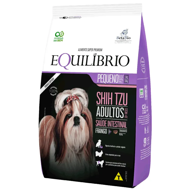 Ração Equilíbrio para Cães Adultos Shih Tzu Sabor Frango