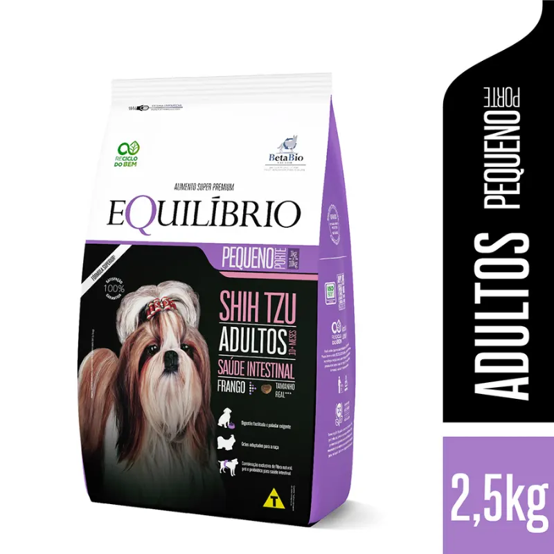 Ração Equilíbrio para Cães Adultos Shih Tzu Sabor Frango
