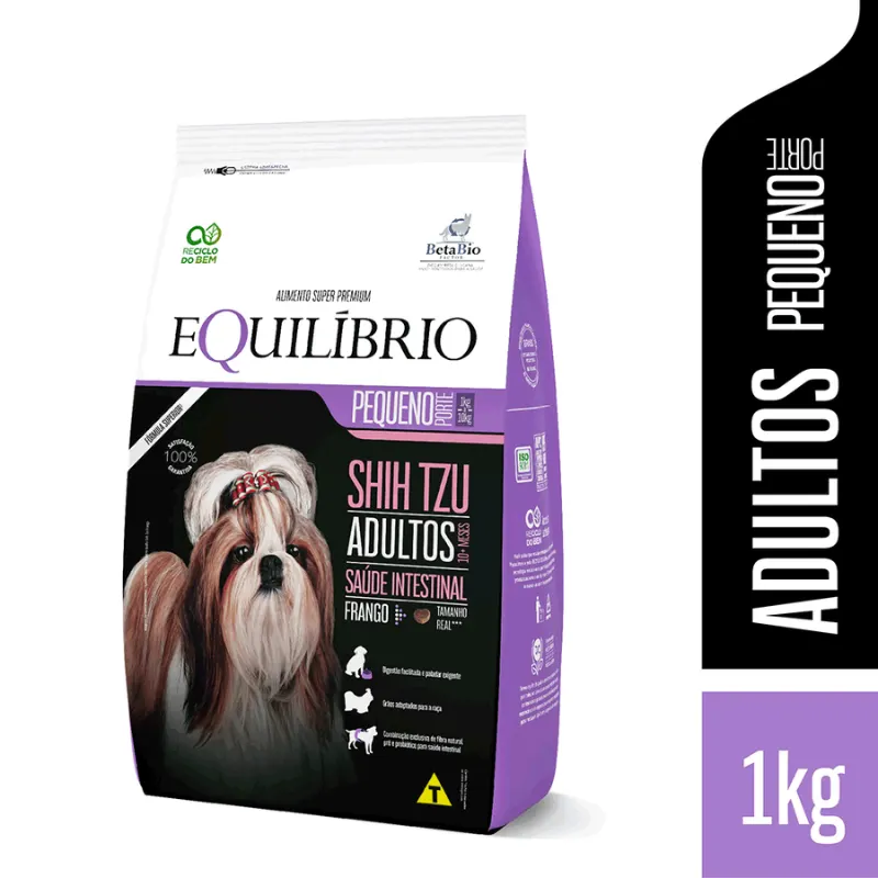 Ração Equilíbrio para Cães Adultos Shih Tzu Sabor Frango