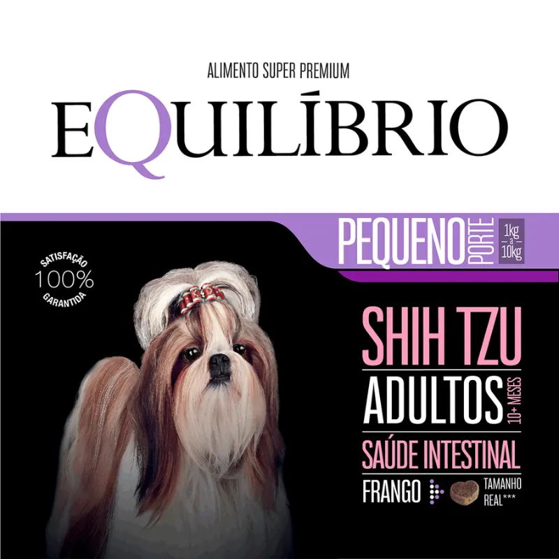 Ração Equilíbrio para Cães Adultos Shih Tzu Sabor Frango