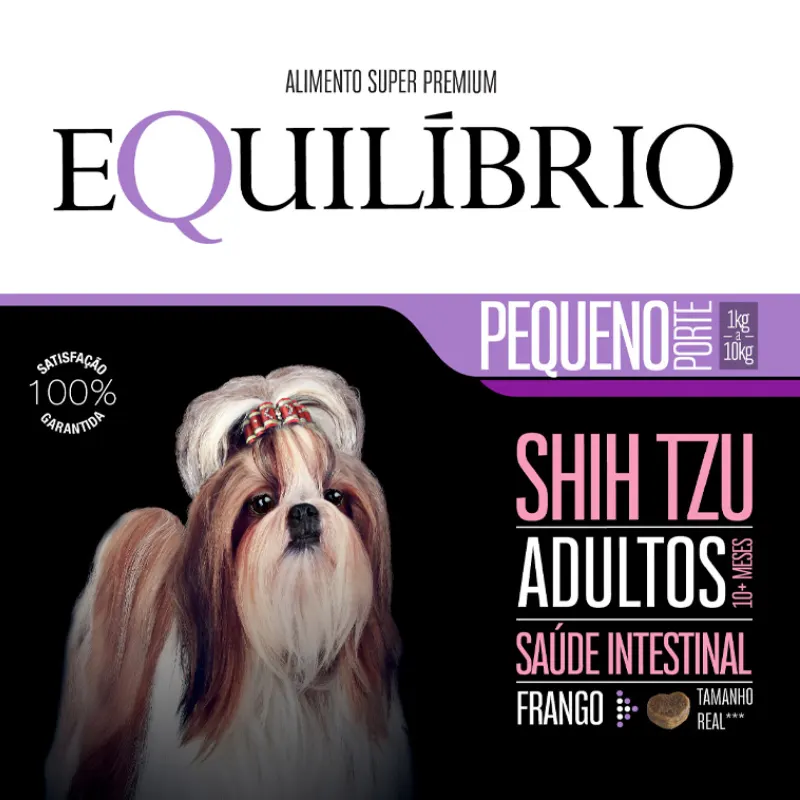 Ração Equilíbrio para Cães Adultos Shih Tzu Sabor Frango