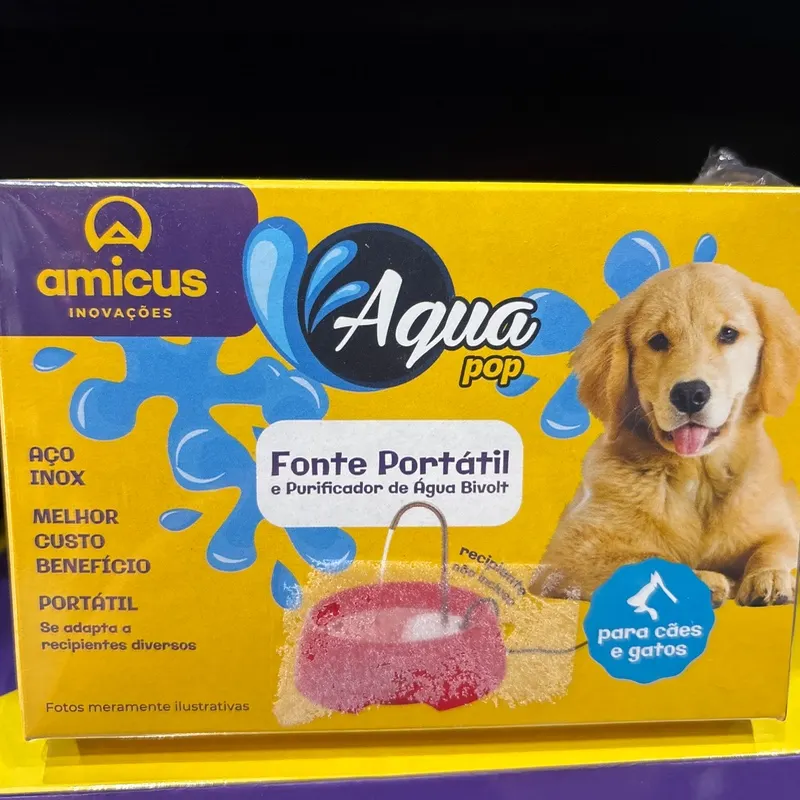 AMICUS FONTE AQUA POP BIVOLT USB COM ADAPTADOR