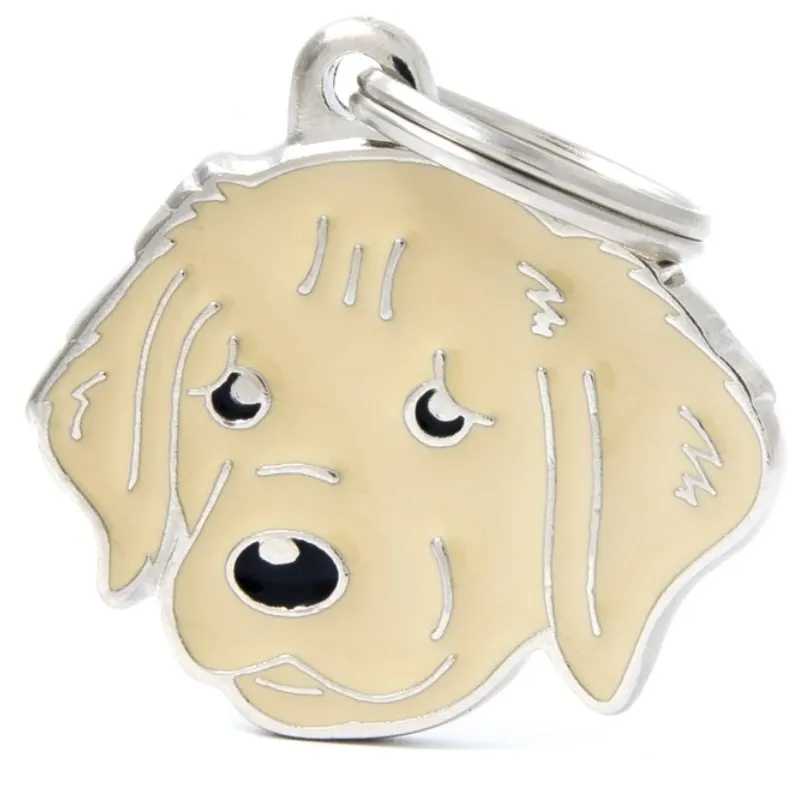 Medalha de Identificação My Family Golden Retriever
