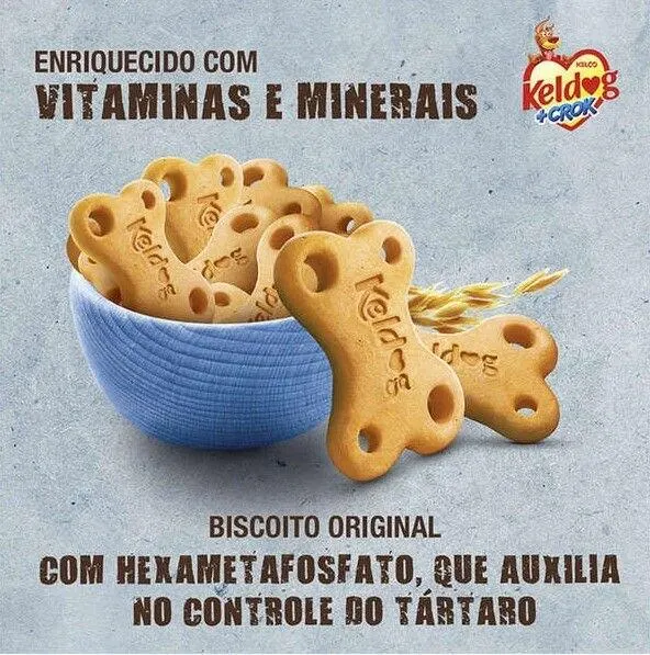 Biscoito Keldog +Crok Original Para Cães Adultos 400g