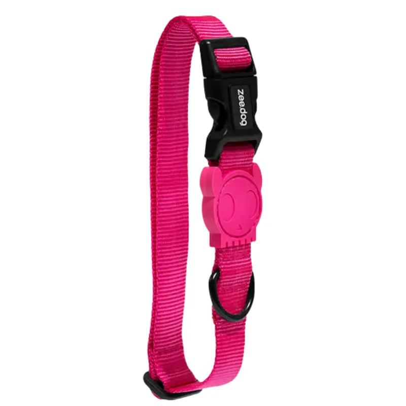 Coleira Zee.Dog Padrão para Cães Pink Led