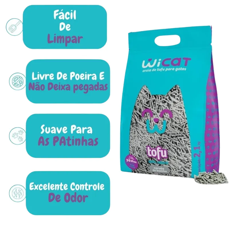 Wicat Carvão de Bambu Pacote 2,1 Kg