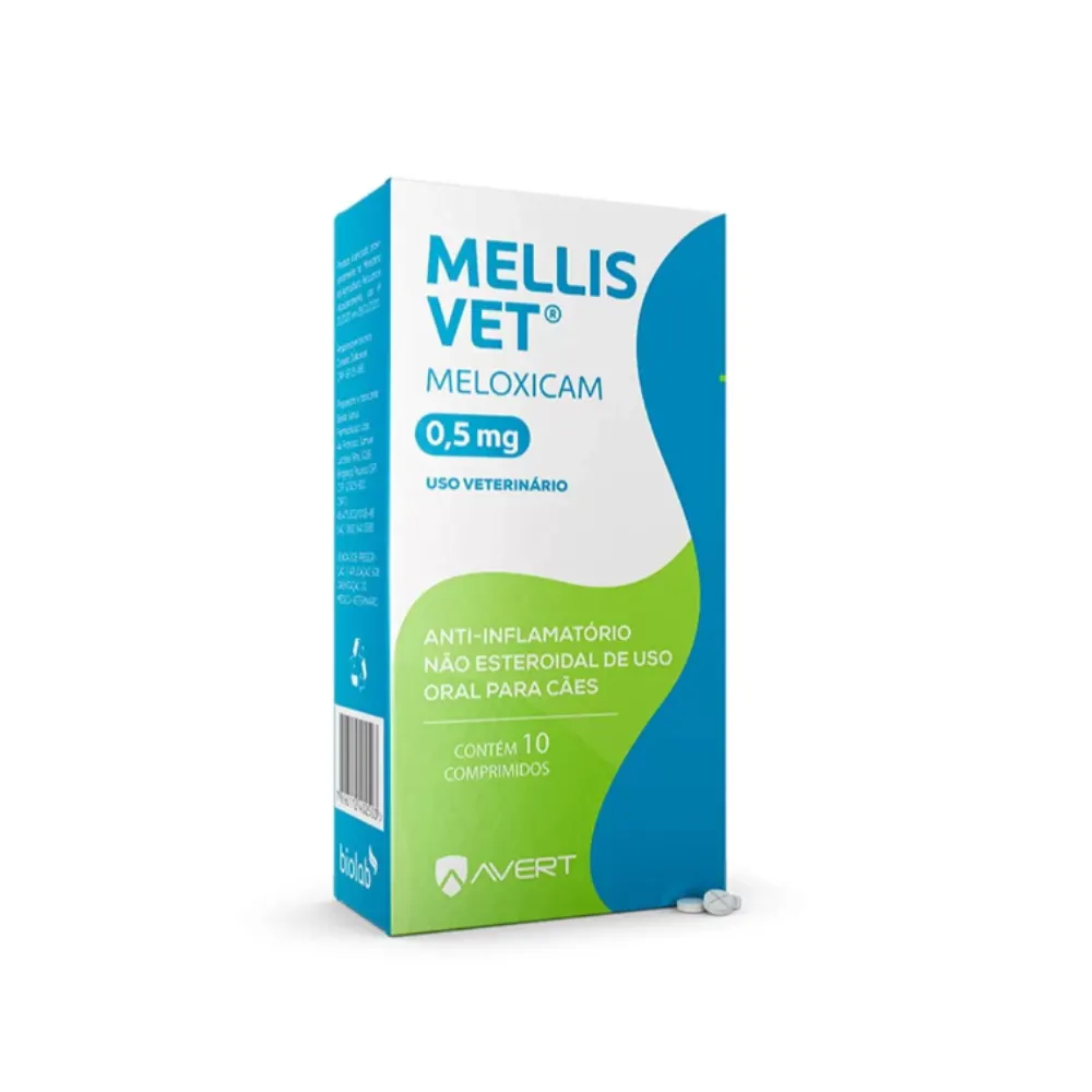 Antiflamatótio Avert Mellis Vet 4mg para cães- 10 Comprimidos