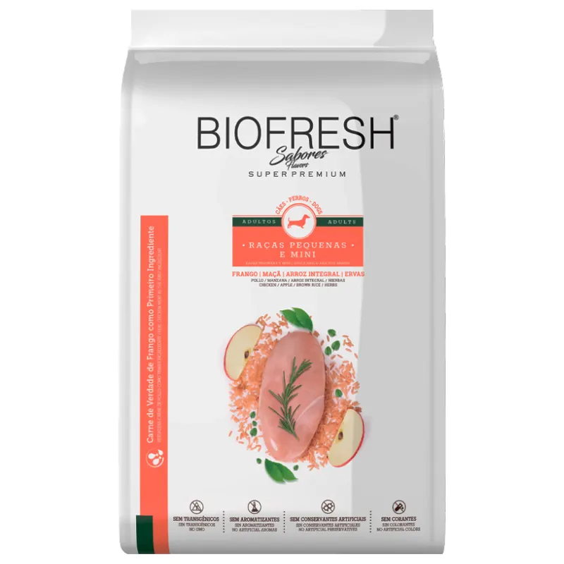 Ração Biofresh Cão Adulto Pequena e Mini Frango