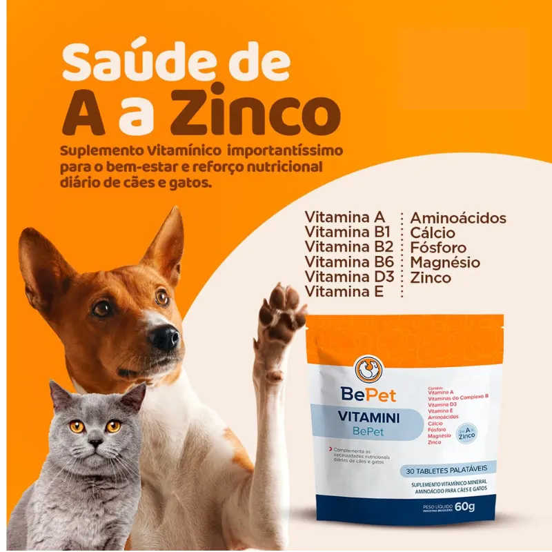 Suplemento Vitaminico Vitamini Bepet - 60g