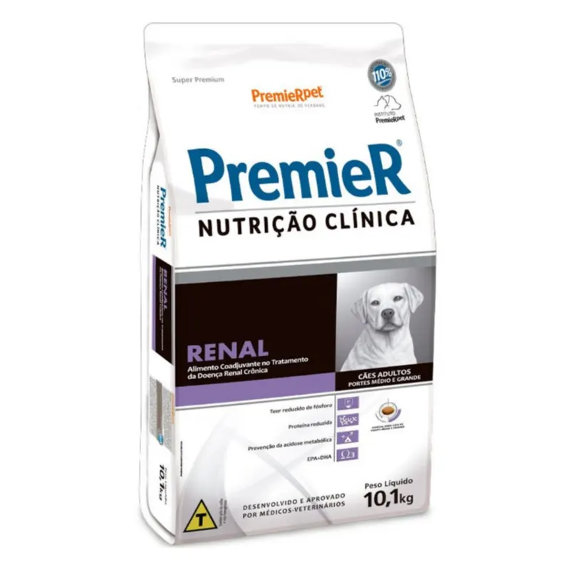 Premier Renal Ração Nutrição Clínica Cães Adultos - 10,1 Kg