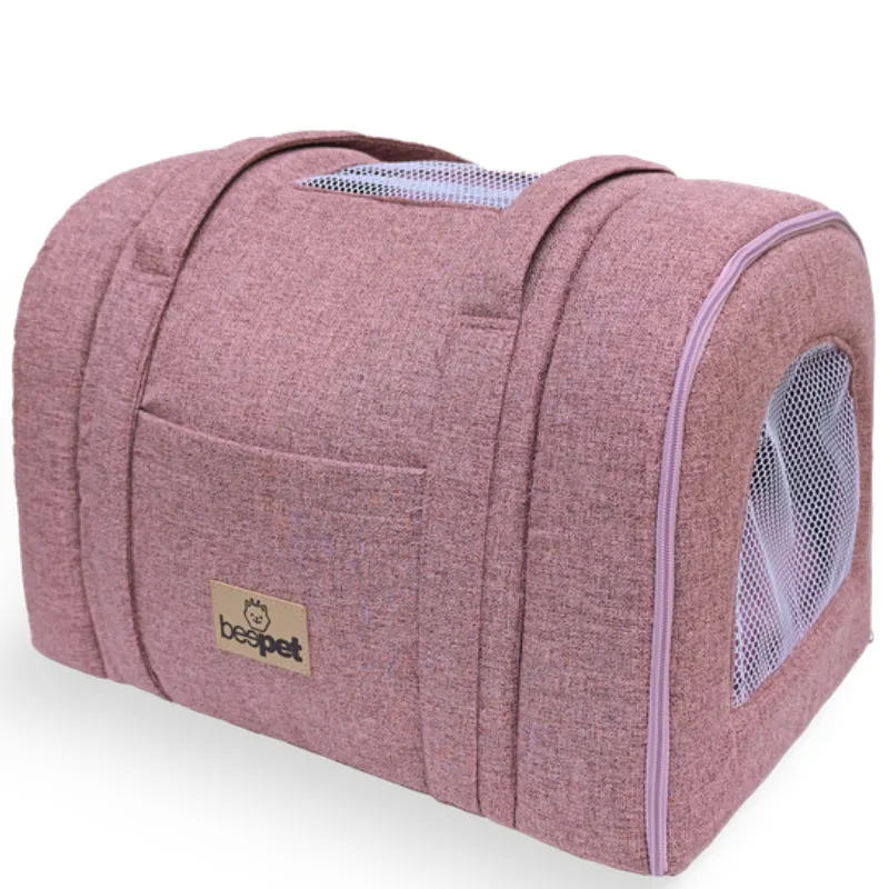 Bolsa de Transporte Beepet Rustica Boucle Cristal