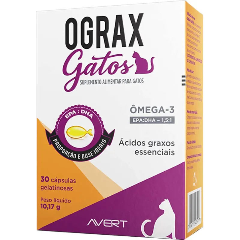 Ograx para Gatos 30 Cápsulas