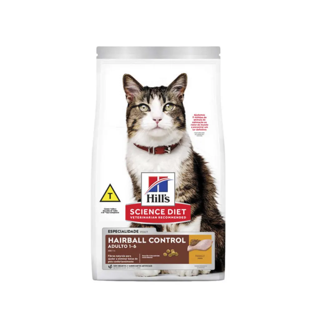 Ração Hills SD Gatos Adultos Controle de  Bolas Pelo 1Kg
