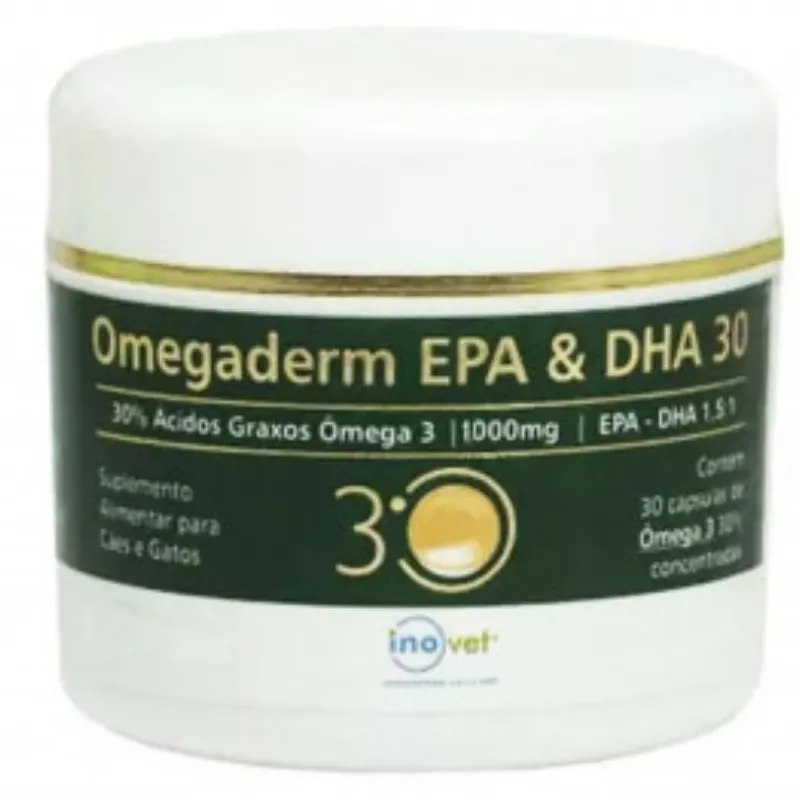 Omegaderm 30% EPA/DHA 30 Capsulas Inovet