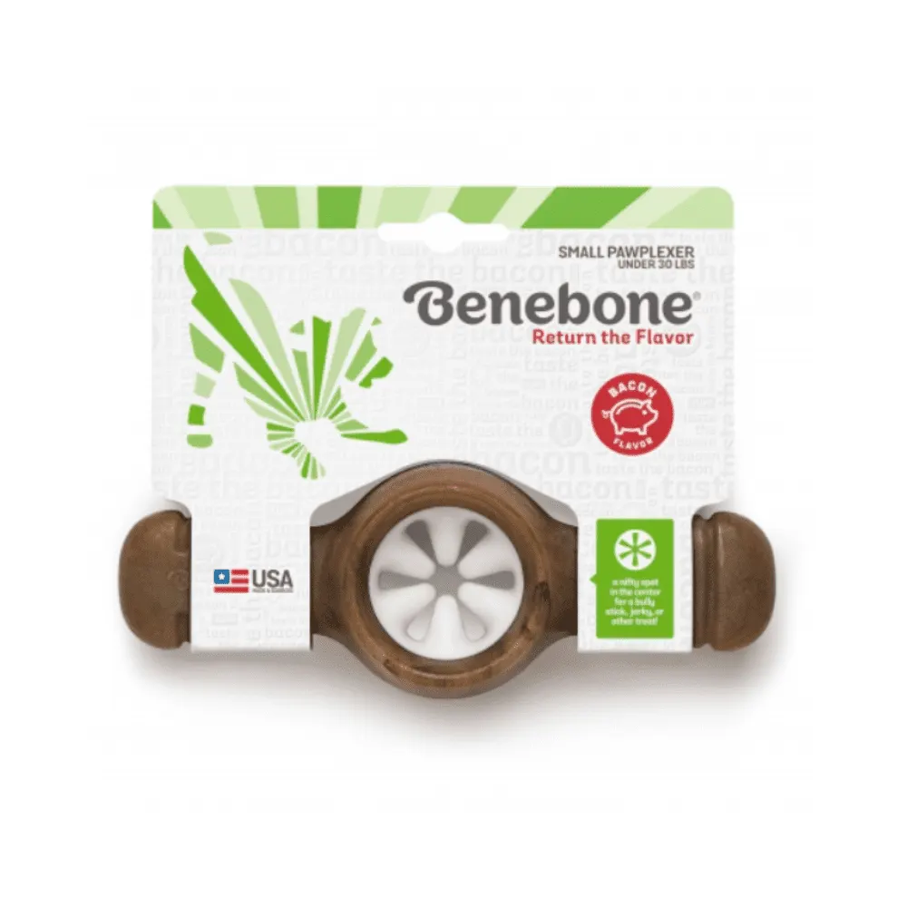 Brinquedo Benebone Pawplexer Para Cães Sabor Bacon Tam. P