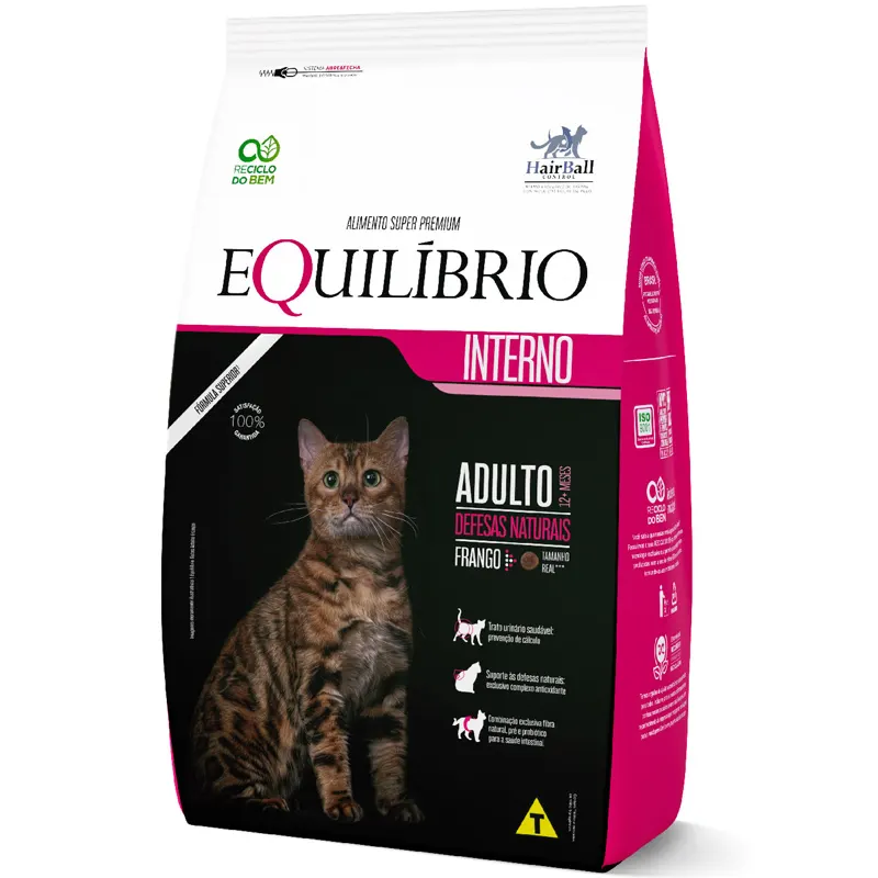 Ração Equilíbrio para Gatos Adultos Sabor Frango 7,5 Kg