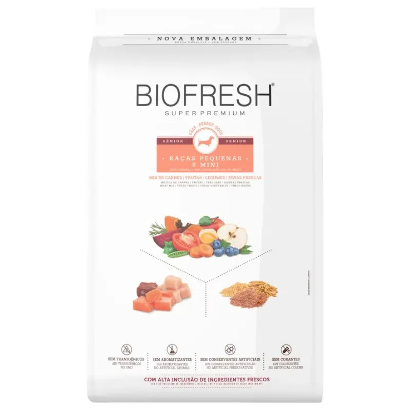 Ração Biofresh Cão Sênior Pequena e Mini Mix