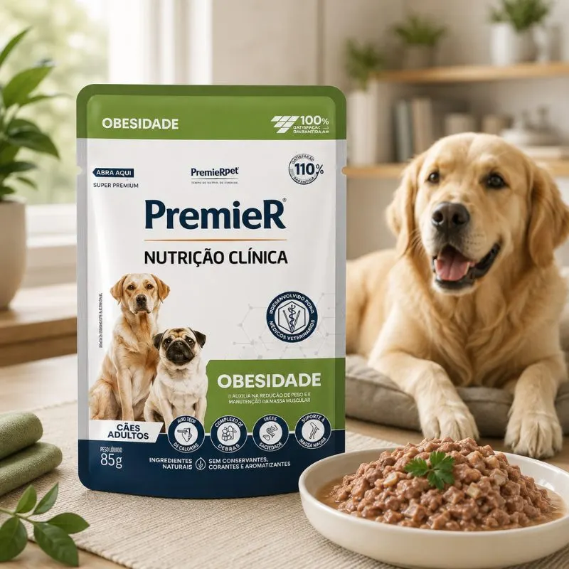 Ração Úmida Premier Nutrição Clínica para Cães Obesidade 85 g