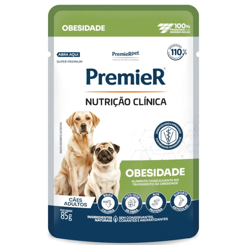 Ração Úmida Premier Nutrição Clínica para Cães Obesidade 85 g