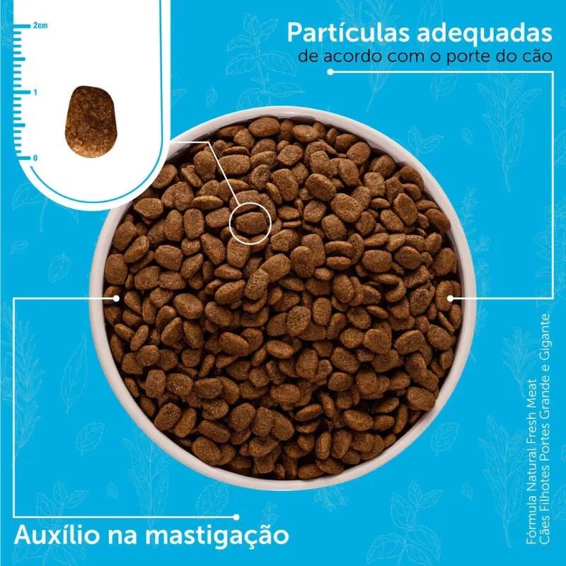 Ração Fórmula Natural Fresh Meat Cães Filhotes de Grande Porte Sabor Frango 12kg
