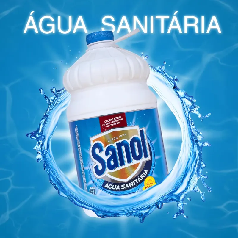 Água Sanitária Sanol 5 Litros