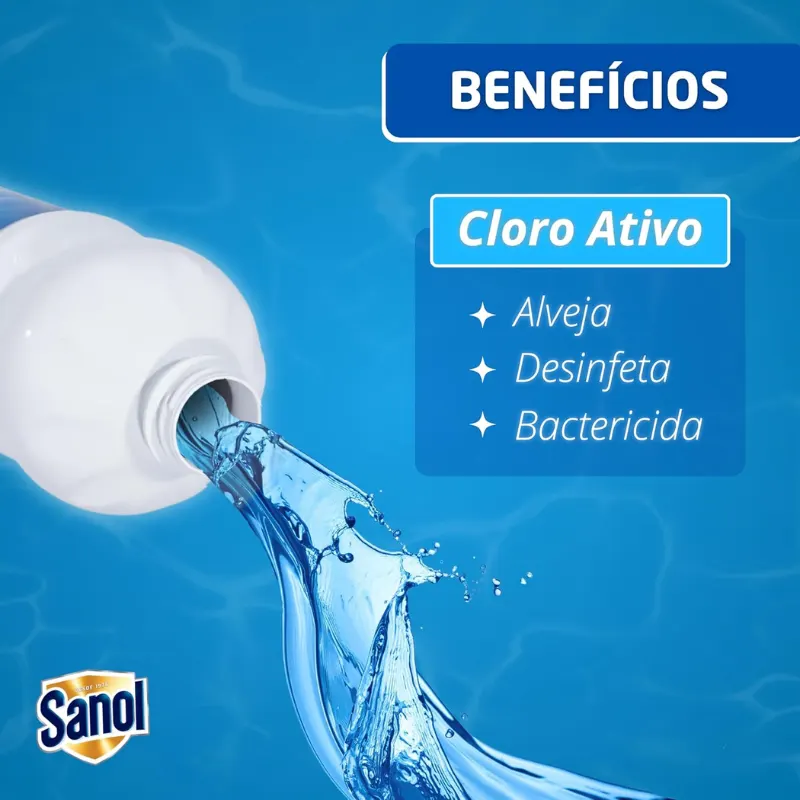 Água Sanitária Sanol 5 Litros