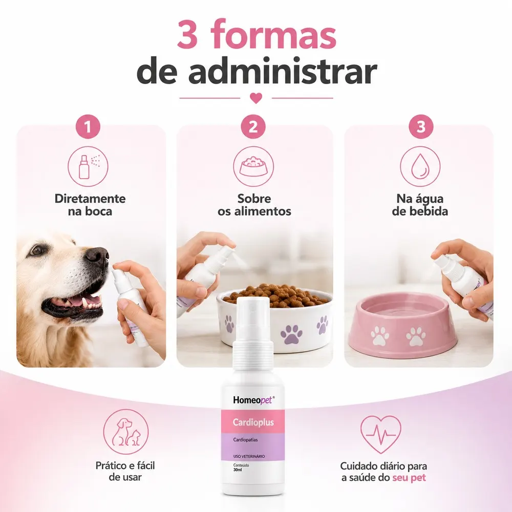 Sistema de Terapia  Homeo Pet Cardioplus - 30ml
