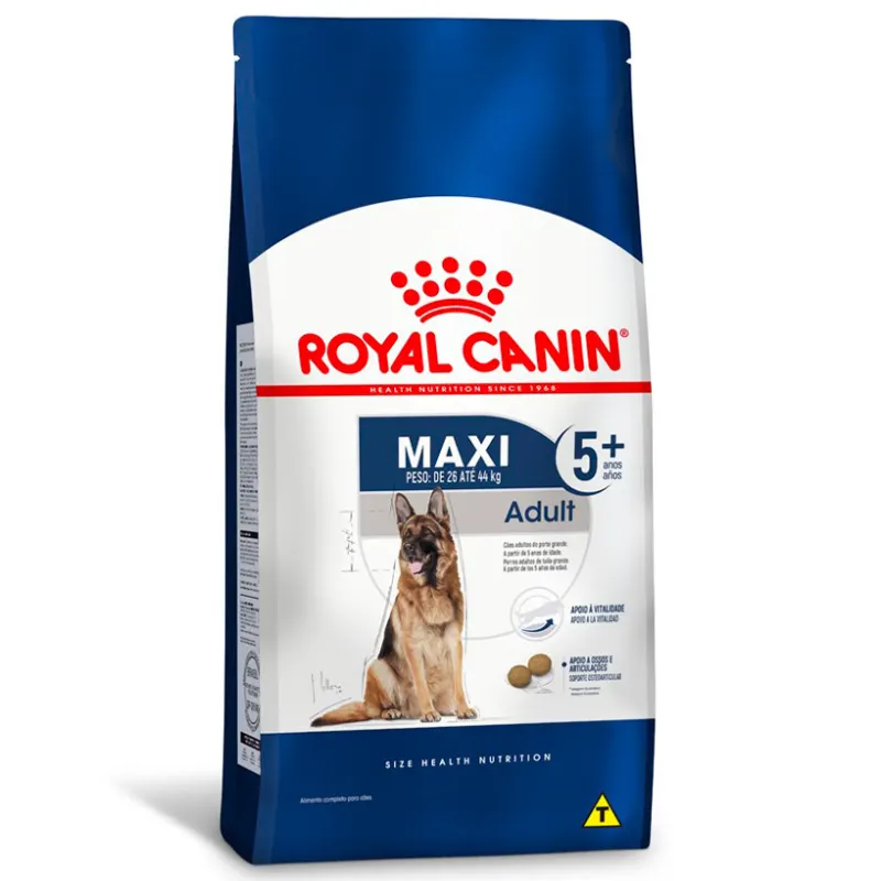 Ração Royal Canin Maxi Adult 5+ para Cães Adultos de Porte Grande 15kg
