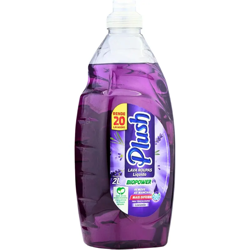 Lava Roupas Plush Liquido Biopower Lavanda 2 L