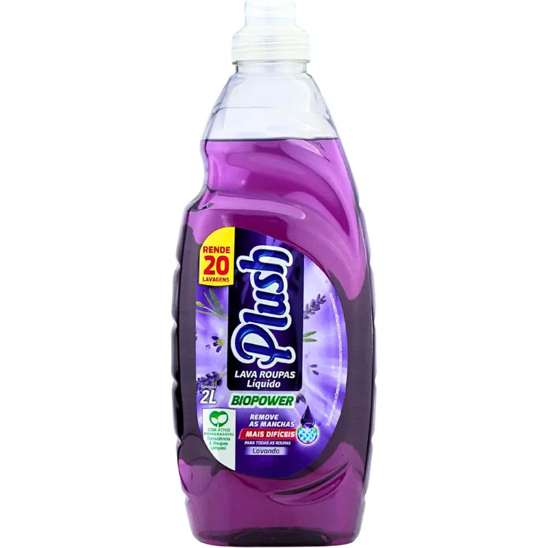 Lava Roupas Plush Liquido Biopower Lavanda 2 L