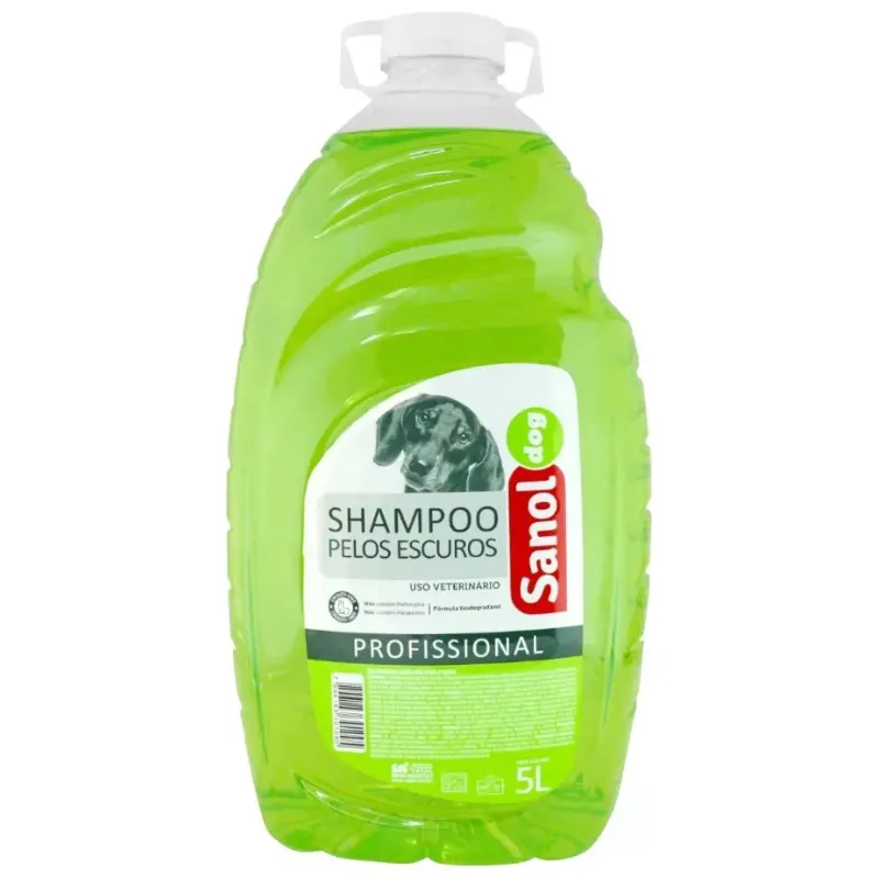 Sanol Dog Profissional Shampoo Pelos Escuros 5 L