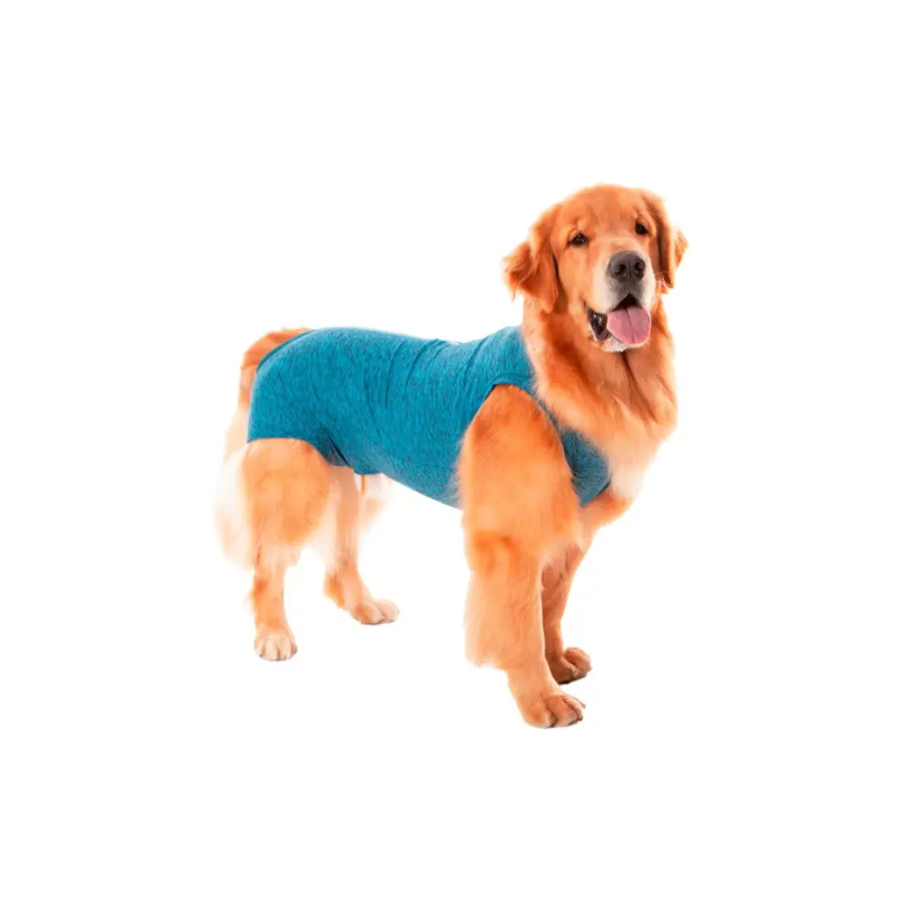 Roupa Cirúrgica Pet Med Para Macho Duo Dry Azul 2,9 a 3,8Kg
