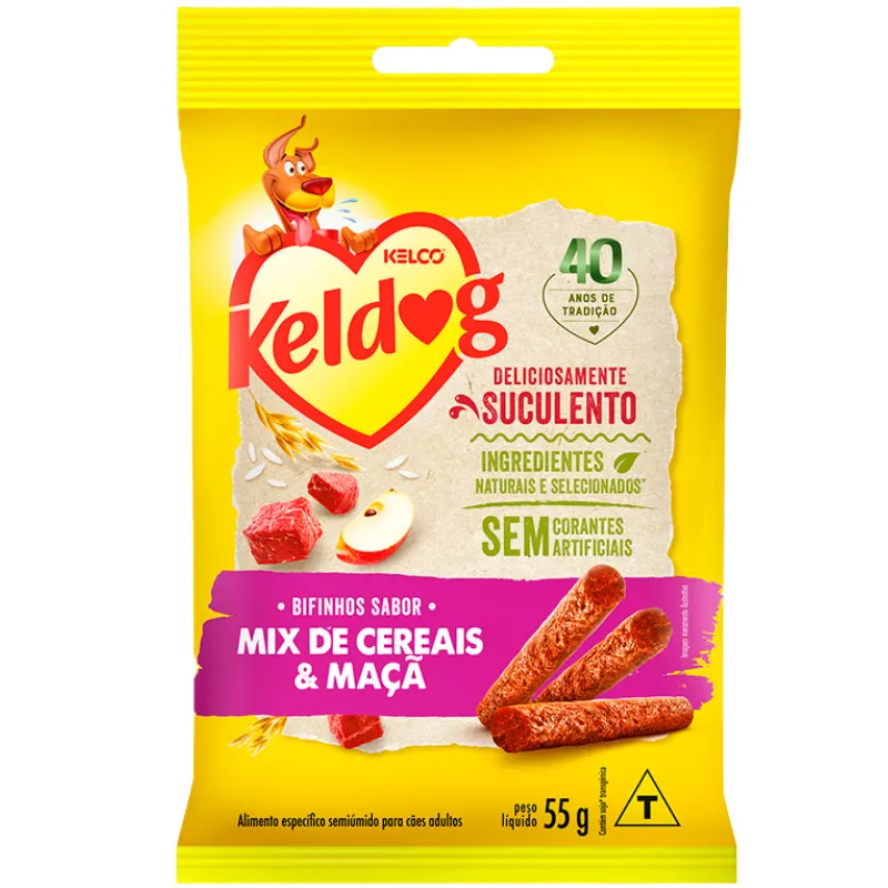 Bifinho Keldog Mix de Cereais e Maçã para Cães 55 g