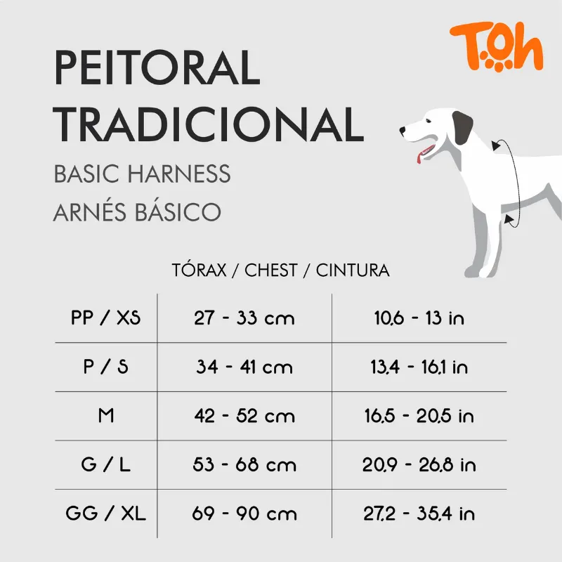 Conjunto Toh Peitoral Tradicional Pop + Guia Grafite-Caqui P