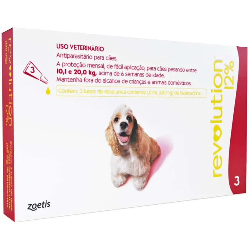 Revolution Antipulgas 12% Cães 10,1 A 20 Kg