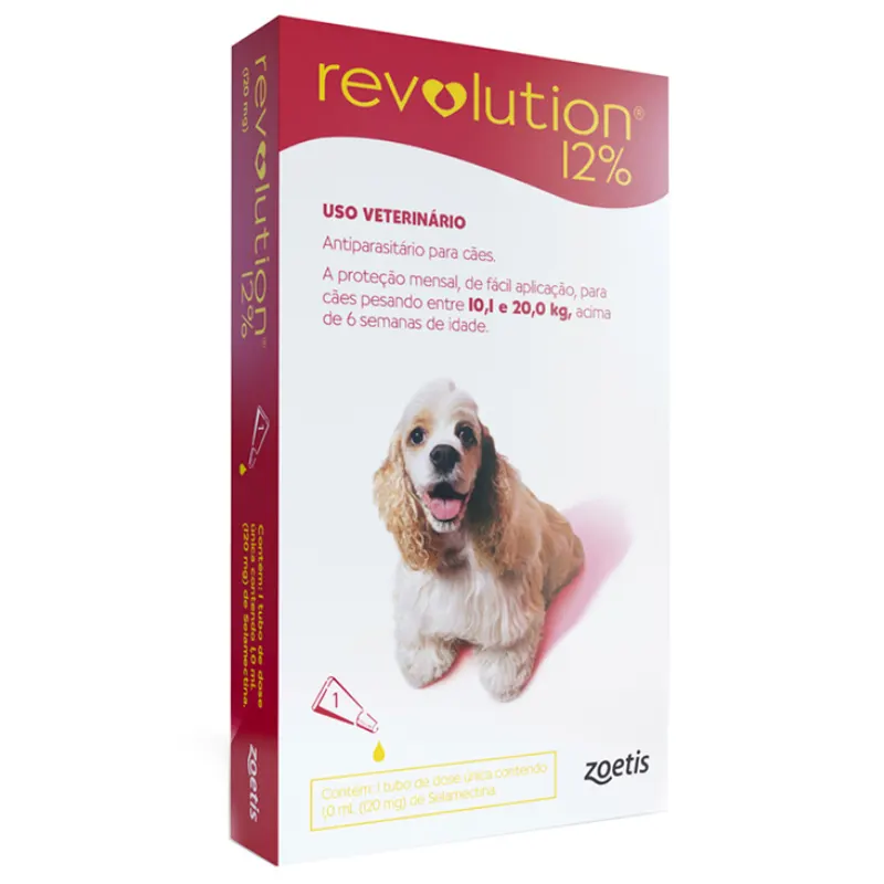 Revolution Antipulgas 12% Cães 10,1 A 20 Kg