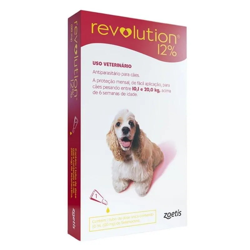 Revolution Antipulgas 12% Cães 10,1 A 20 Kg