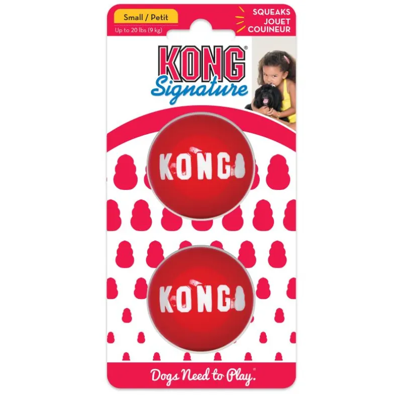 Brinquedo Para Cães Kong Signature Balls Com Apito