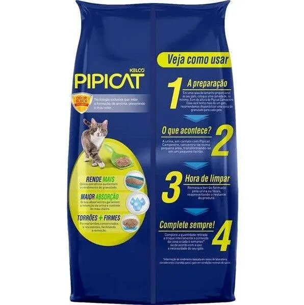 Areia Sanitária Kelco Pipicat Campestre  4Kg