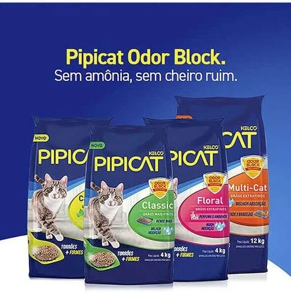Areia Sanitária Kelco Pipicat Campestre  4Kg